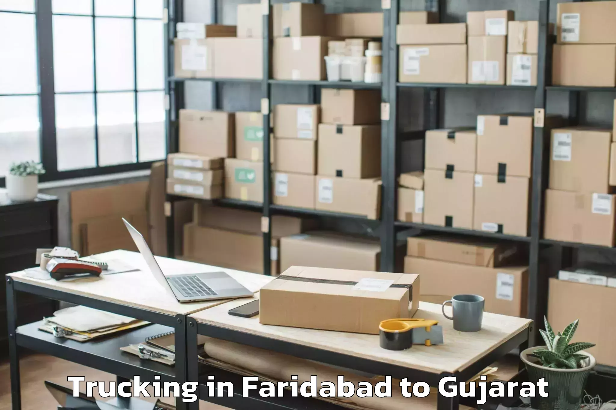 Get Faridabad to Paliyad Trucking